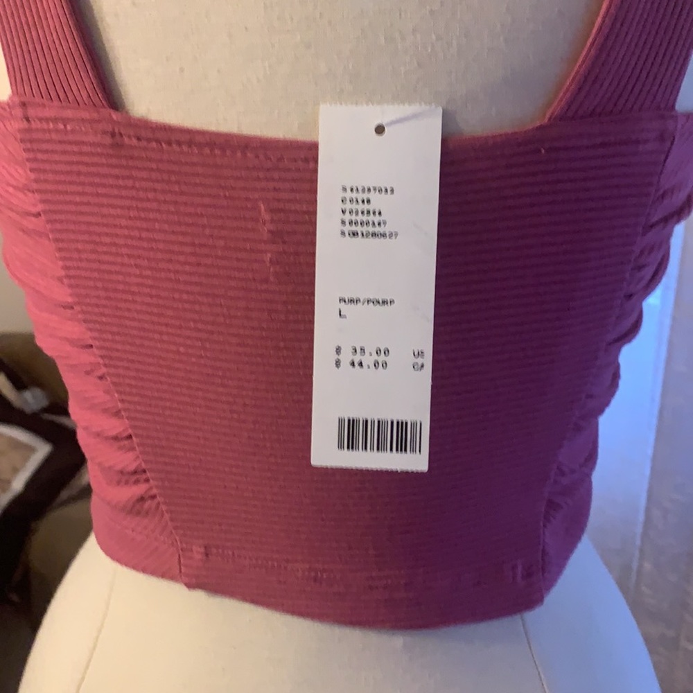NWT Urban outfitters purple cropped tank size large - Picture 4 of 4